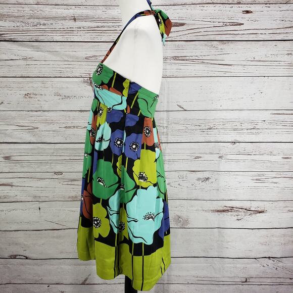 Anthropologie Multicolor Pavot Halter Dress by James Coviello Size Small - Picture 2 of 12